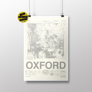 Oxford Karte Druck, Oxford Poster, Oxford Art, Oxford Geschenk, Urlaub, Souvenir, Erinnerung