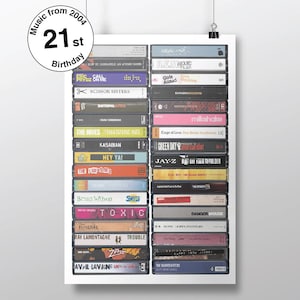 21 cumpleaños - Nacido en 2004 - Música en 2004 - Regalo de cumpleaños número 21 - Regalo personalizable número 21 - Vigésimo primero