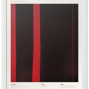 Adagio for Strings - Samuel Barber - Fine Art Print, Poster, Art, Gift