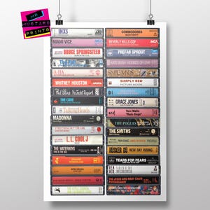 Impresión de casete musical de 1985 para 41.º cumpleaños: regalo personalizado