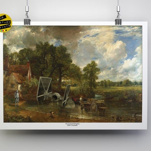 Sci Fi Mashup: Crashed X Wing in The Hay Wain, Print, Poster, Art, Gift, Geeky Gift, Pop Culture