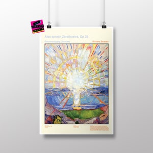 Richard Strauss Sunrise Print: Thus Spoke Zarathustra, Edvard Munch Art