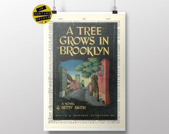 A Tree Grows in Brooklyn by Betty Smith, 1st Edition Cover (1943) Dictionary Print: Novel, Fan , Poster, Art, Gift; Literary Gift