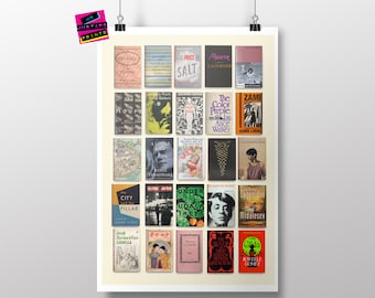 LGBTQ+ Books Art Print: Queer Literature First Edition Covers