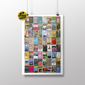 Classical Music Gift - Classical Symphonies Poster - Favourite Classical works - Beethoven -Mozart - Tchaikovsky