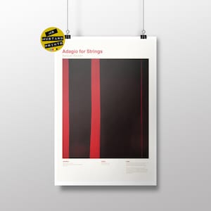 Adagio for Strings - Samuel Barber - Fine Art Print, Poster, Art, Gift, Classical Music Fan
