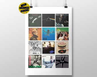 Custom Vinyl Album Cover Print: Personalized Music Gift