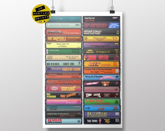 Northern Soul Music Poster: Vintage Cassette Print
