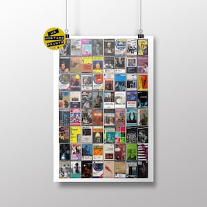 Greatest Jazz Albums Cassette Print - Vintage Music Fan Art