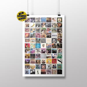 1960s Music Album Cover Art Print: Sixties Music Fan Gift