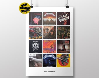 Personalized Metal Album Art Print: Custom Music Poster