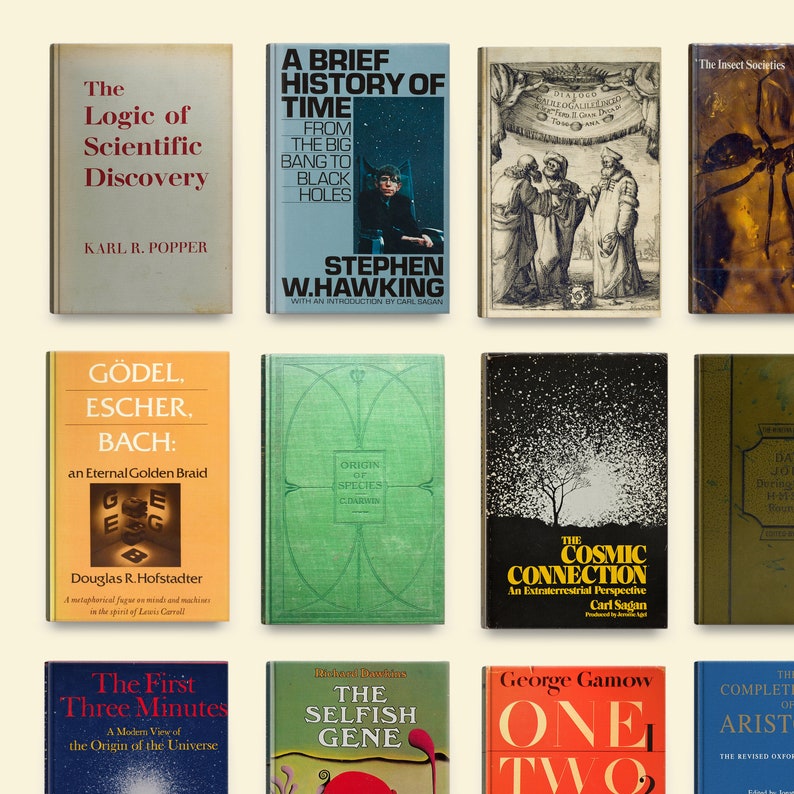 Science Books Poster, Chemistry Physics Biology, Teacher Gift - Etsy