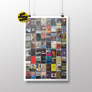 Punk Music Cassette Print, Greatest Punk Albums Poster, Art, Punk Gift, Punk, Classic Punk