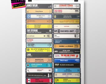 55th Birthday: 1971 Music Cassette Print - Customizable Gift