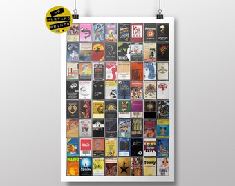 Broadway Musicals Cassette Print: Theater Show Art