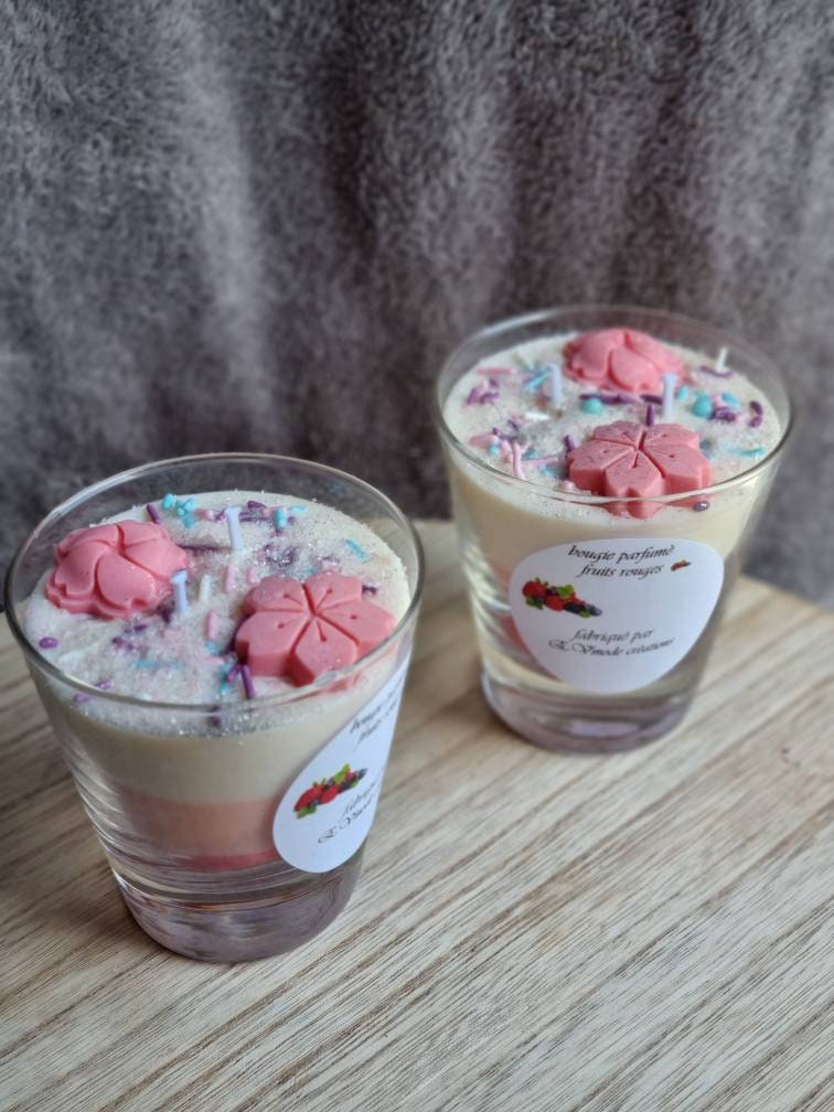 Bougie Bijoux Fruits Rouge