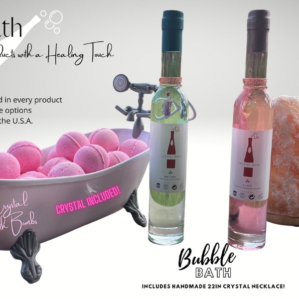 Crystal Bath Bubble Bath & Gift Packaging