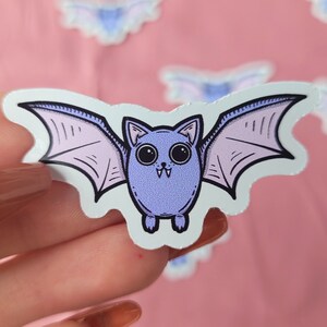 Pastel Goth Bat Sticker | Cute Spooky Sticker | Witchy Stickers | Cute Stickers | Crafting Stickers | Waterproof Vinyl Sticker