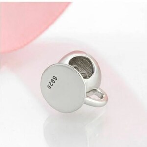 Wow Schmuck Charms Anhänger 925 Sterling Silber Charm Kaffee Tasse Charms Geschenkidee für Freundin Frauen. Bild 4