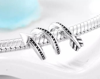 Wow Schmuck | Charms Anhänger 925 Sterling Silber | Charms Armband Charm Spiralform kompatibel Pandora Geschenk für Damen Mädchen.