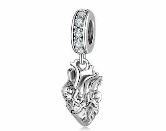 Wow jewelry | Charms pendant 925 sterling silver | Charm Heart Valentine's Day Gift Compatible Pandora Gifts for Girlfriend.