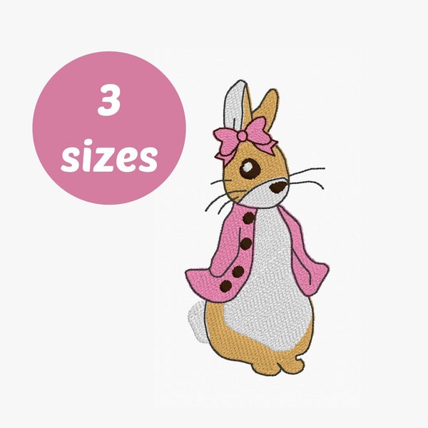 Rabbit Embroidery - Etsy