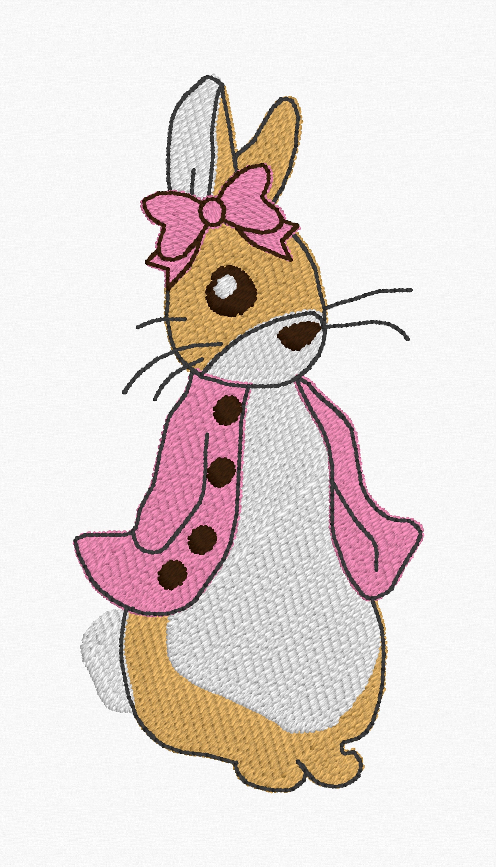 Peter Rabbit Machine Embroidery File, Flopsy Rabbit, Cottontail Rabbit ...