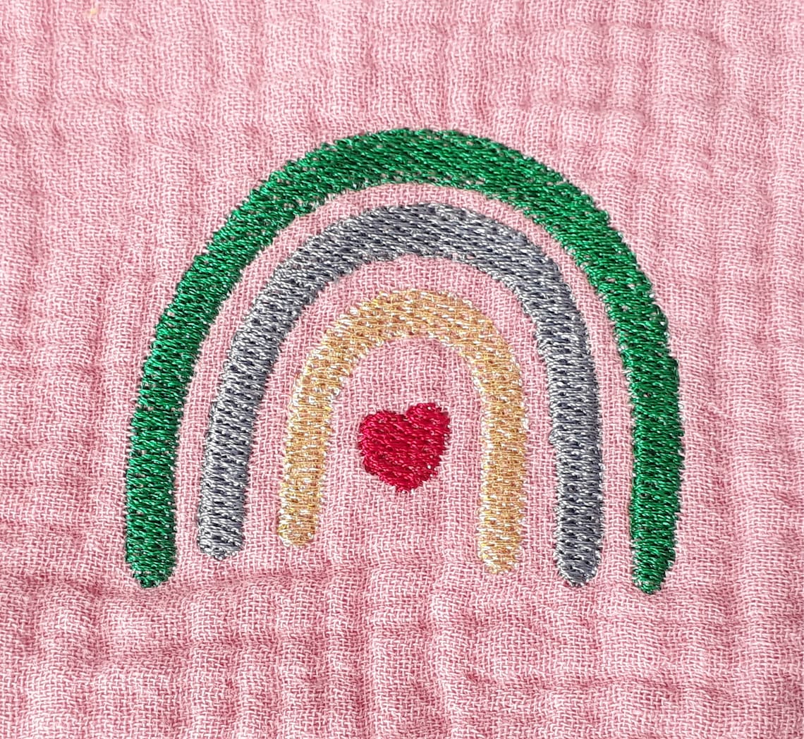 Boho Rainbow Embroidery Design Rainbow Machine Embroidery Etsy