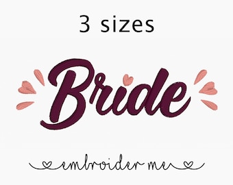 Bride Machine Embroidery Design, Bride Embroidery Design, Wedding Embroidery Design, Bridal Embroidery Sayings, Heart Embroidery Design
