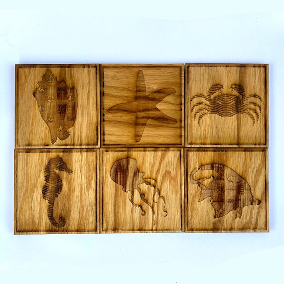 Laser Etched Coaster Etsy