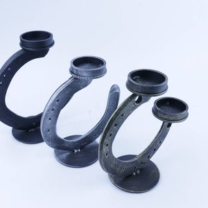 Horseshoe tealight holder/candle holder