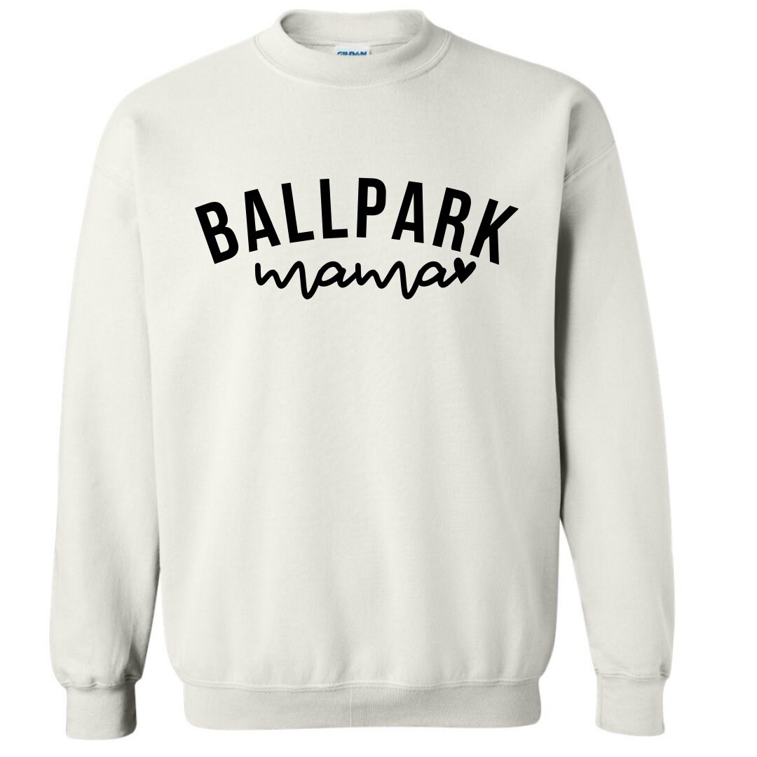 Customized Ballpark Mama Sweatshirt Personalized Sports Fan Nana Gigi ...