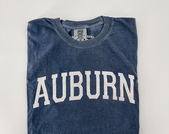 Auburn Varsity Tee - Adult | Comfort Colors | Sports | SEC Football | Men's Clothing | Women's Clothing | War Eagle | Auburn Tigers