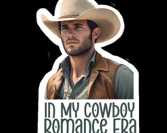 You had me at Cowboy Romance Sticker, laptop sticker, water bottle, book nerd, book lover, love to read, romance LOVER, romance reader