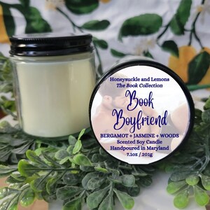 Book Boyfriend Scented Soy Candle, Book Wax Melts, scented melts, book lovers gift, book themed candle, book lover, romance book gift