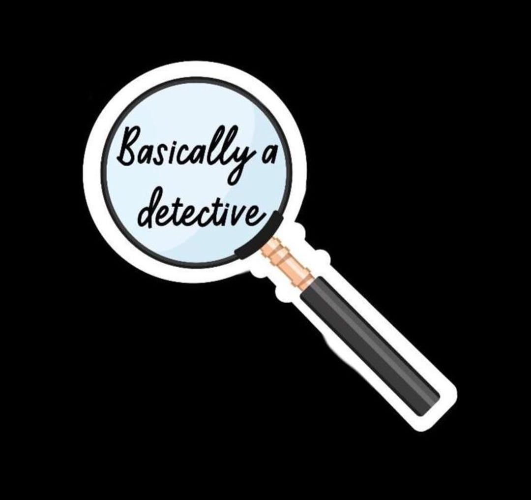 Basically a Detective Sticker, Suspish, True Crime Podcast, Laptop ...
