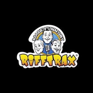 Rifftrax logo glossy sticker, Mystery Science Theater 3000, Mike, Kevin, Bill,  Rifftrax, planner sticker, cult TV show