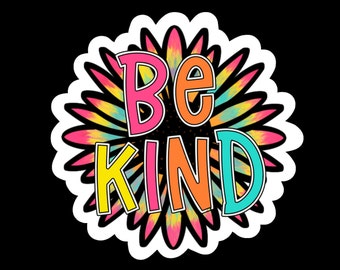 Be Kind Sticker, laptop sticker, tablet sticker, glossy sticker, positivity sticker, planner sticker, calendar sticker