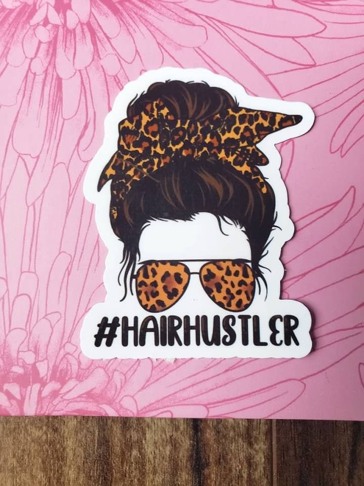 Hair Hustler Laminated Sticker Choice of Stickers VSCO | Etsy