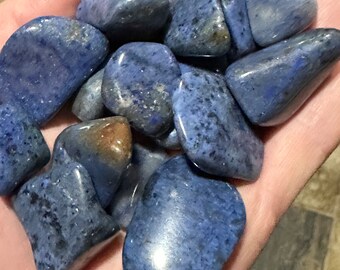 Dumortierite tumbled stone, Self Discipline, Insight, Inner Guidance, Canadian Seller, Fast Shipping!