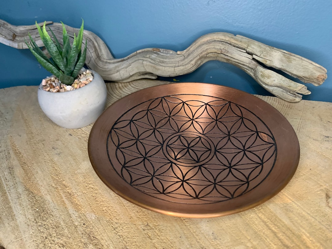Copper Flower of Life Bowl Alignment Healing Channeling Etsy Canada