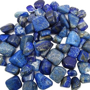 Lapis Lazuli Tumbled Stone, Inner Truth, Self Expression, Leadership, Canadian Seller, Fast Shipping!