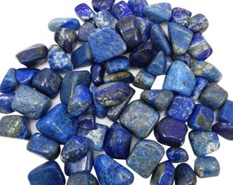 Lapis Lazuli Tumbled Stone, Inner Truth, Self Expression, Leadership, Canadian Seller, Fast Shipping!