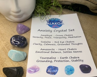 Anxiety Crystal Set, Canadian Seller, Fast Shipping!