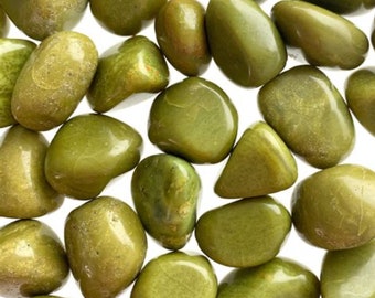 Green Opal Tumbled Stone, Creativity, Inspiration, Resilience, Canadian Seller, Fast Shipping