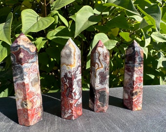Crazy Morocco Agate Tower, Meditation, Spirituality, Insight, Canadian Seller, Fast Shipping!