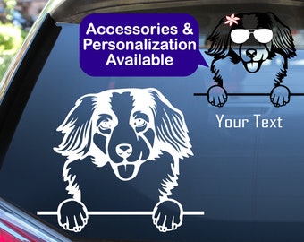 Kooikerhondje Car Decal Sticker / Personalized Nederlandse Kooikerhondje Vinyl Dog Decal Sticker / Dog Laptop Cup Water Bottle Sticker