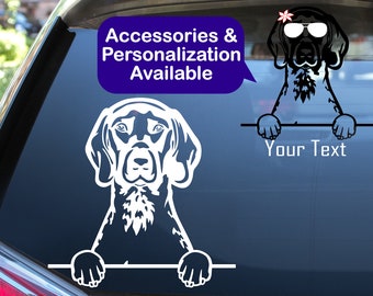 Pointers Car Decal Sticker / Personalized Pointers Vinyl Dog Decal Sticker / Dog Laptop Cup Water Bottle Sticker