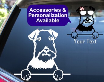 Lakeland Terrier Car Decal Sticker / Personalized Lakeland Terrier Vinyl Dog Decal Sticker / Dog Laptop Cup Water Bottle Sticker