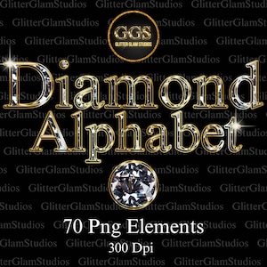 Gold Diamant Alphabet Clipart, Diamant Buchstabe, Alphabet Clipart, Schmuck Buchstaben, Diamant set in Gold, Diamant Gold Buchstaben, Gold Buchstaben,